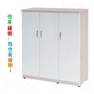 小美店舖 加深型塑鋼鞋櫃 防水傢俱 3.2尺鞋櫃 楓木色 三門鞋櫃 免組裝 全防水