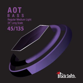 BlackSmith 貝斯弦 ANW45135 奈米碳纖維 AOT 薄包膜 34吋 5弦 韓國品牌【他,在旅行】
