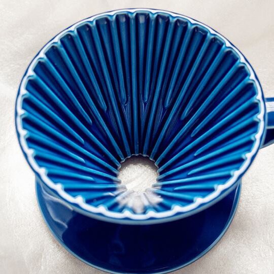 [現貨]星芒濾杯-極 Kadou &amp; Hasami波佐見燒 M1 陶瓷錐形濾杯 日本製 紺青色 藍色