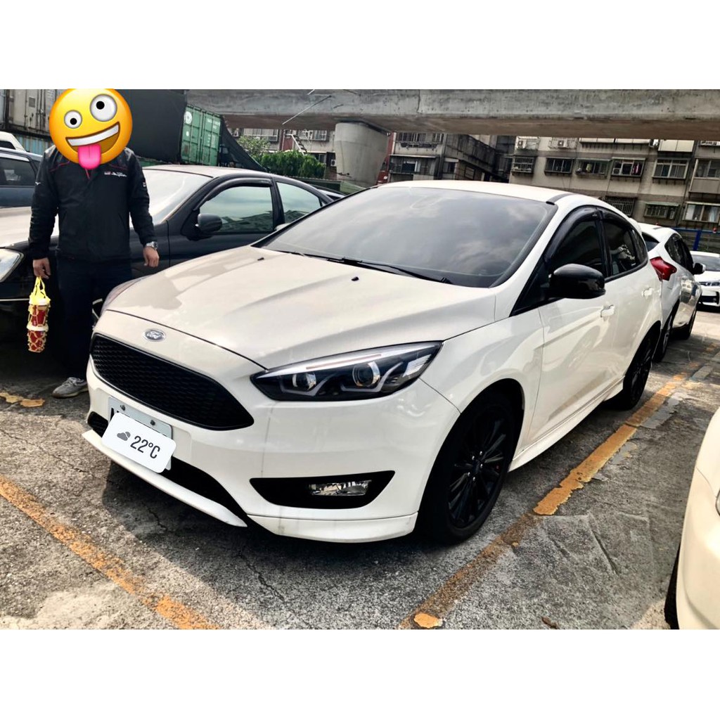 【FB搜尋桃園阿承】福特 超人氣FOCUS小改 2018年 1.5CC 白色 二手車 中古車