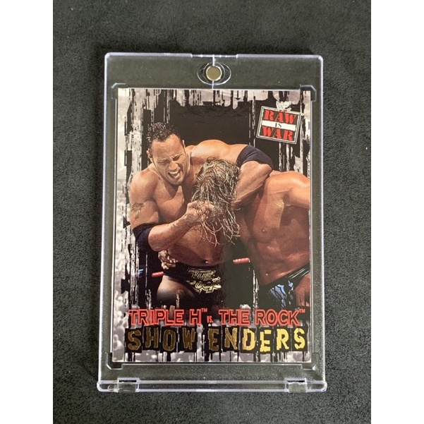 2001 Fleer WWF Show Enders The Rock #97巨石強森 摔角卡