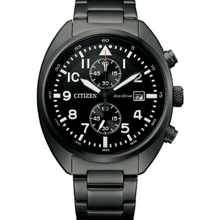 CITIZEN 星辰 CA7047-86E 光動能三眼計時腕錶