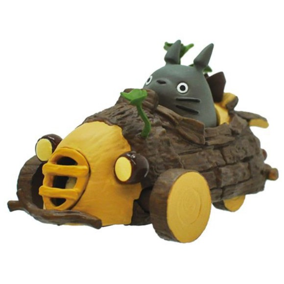 吉卜力   TOTORO 迷你擺飾 日版 ENSKY 迴力車系列 龍貓的小車 龍貓樹車款 4970381343675