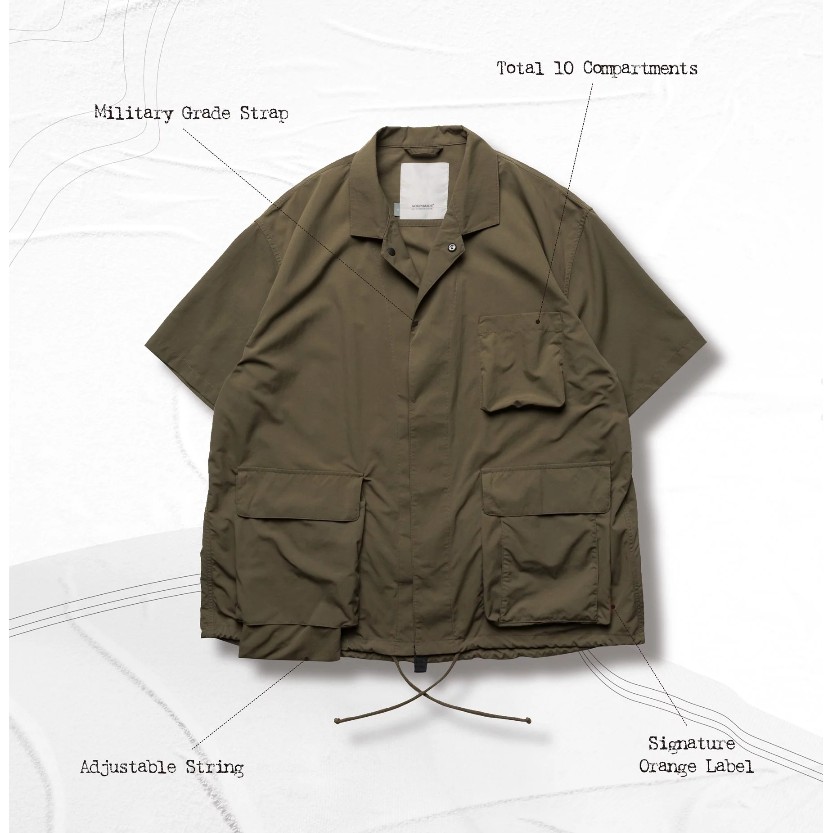 Goopi "TS-02" Functional M-Shirt - Sage Green 軍綠1號
