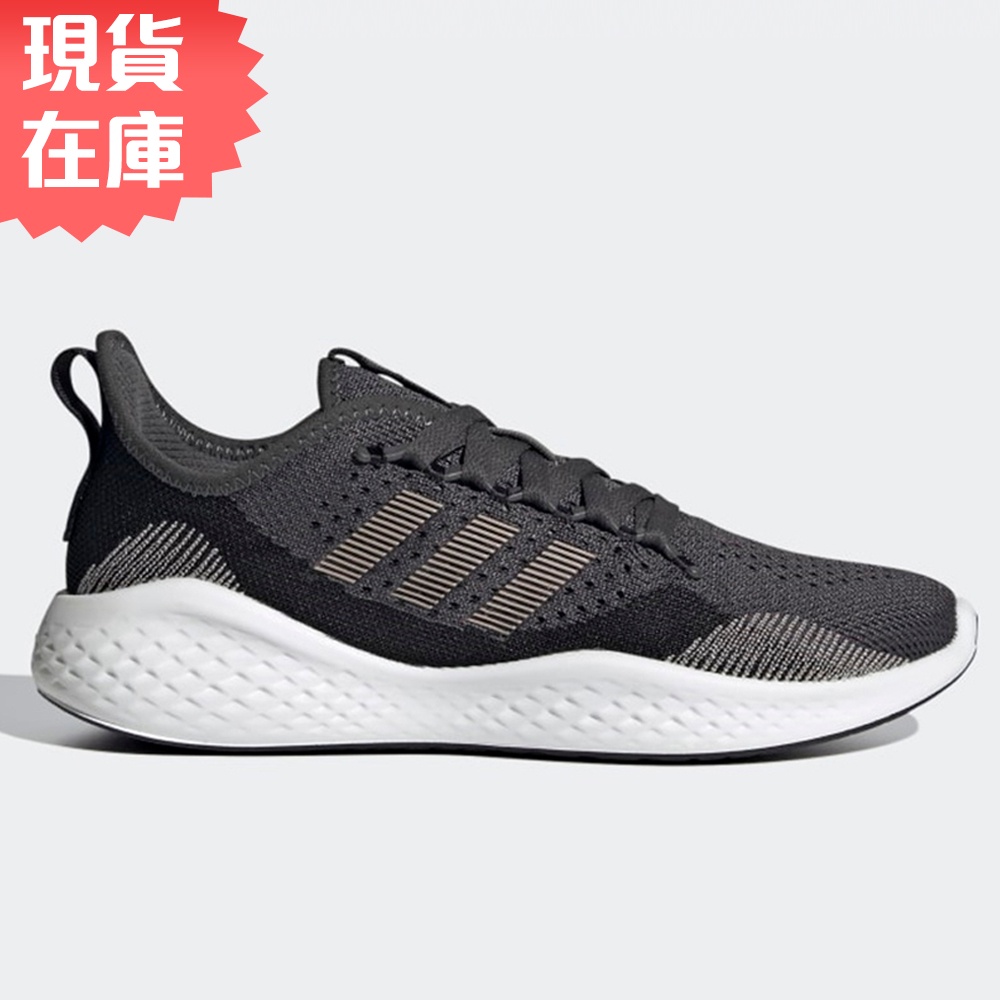 ADIDAS FLUIDFLOW 2.0 女鞋 慢跑 休閒 透氣 輕量 黑 灰【運動世界】FZ1977