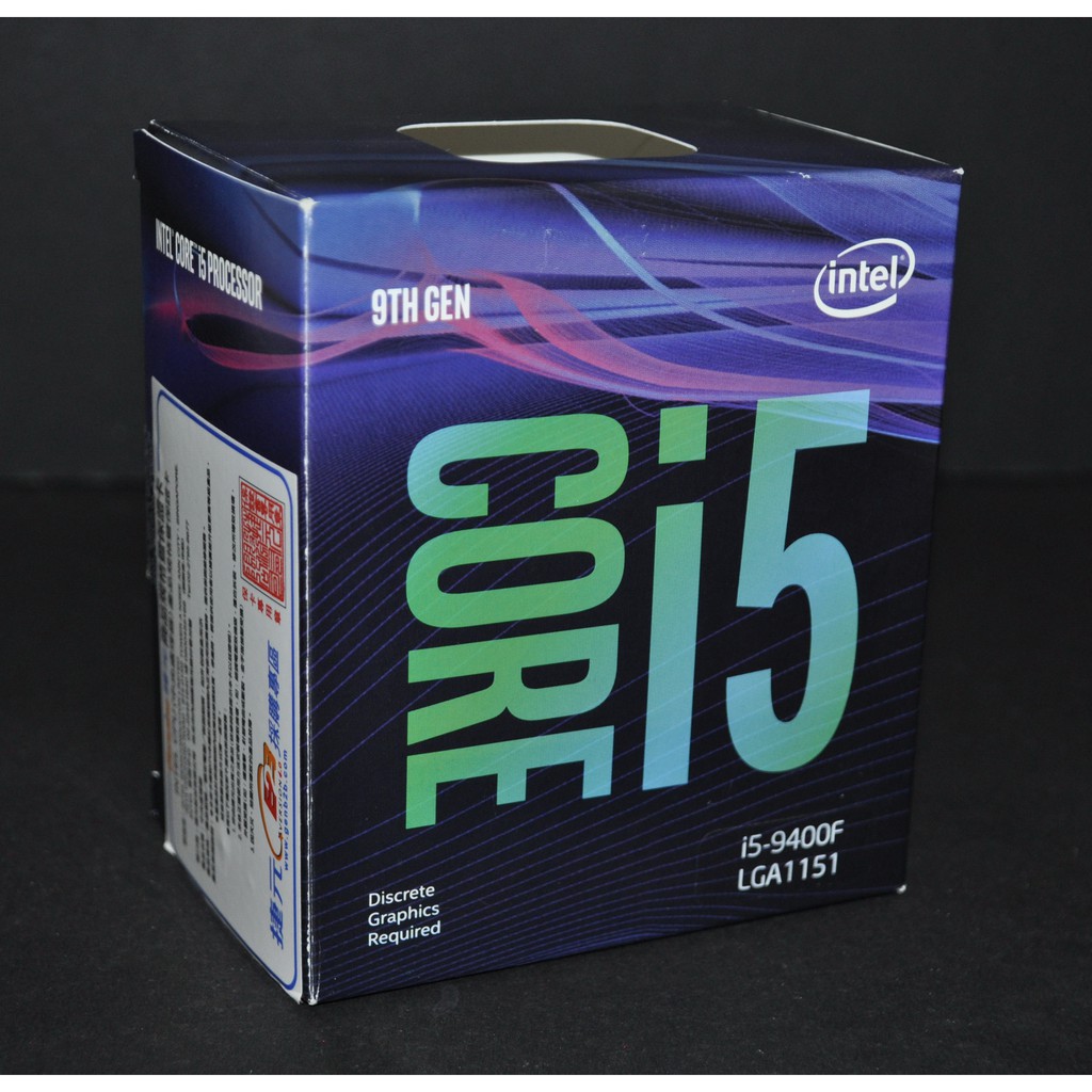 只賣空盒 (BOX ONLY！) Intel i5-9400F 原廠空盒 (1151 2.9G 9M)