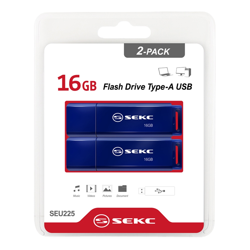 【SEKC】SEU225 16GB USB2.0 隨身碟 2入包裝