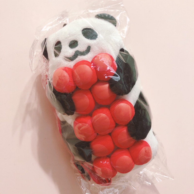 全新# スシロー 🍣 壽司郎 🍣萌抱壽司 娃娃 熊貓 鮭魚卵 玩偶 票卡夾 零錢包(附背帶)