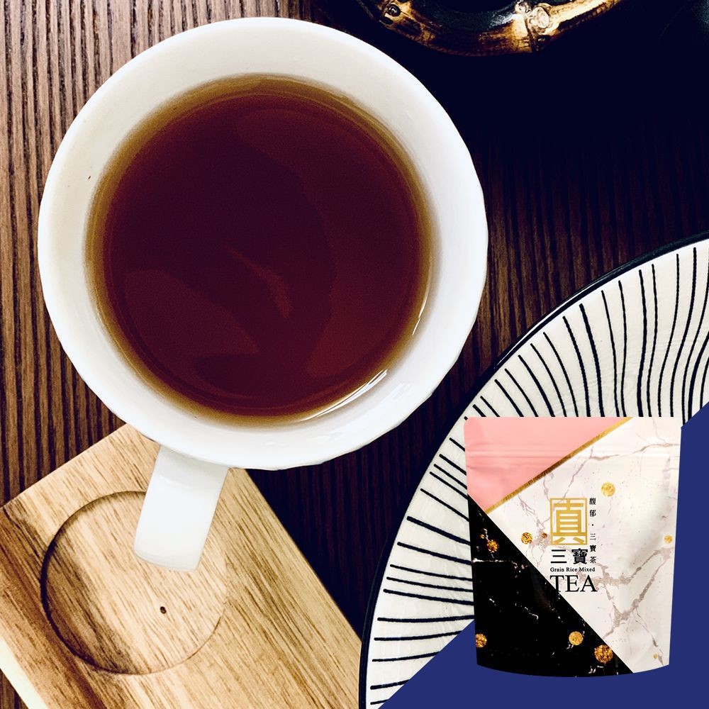 【彌菓migoo】真三寶茶80g(共8小包) 彌果 黑豆 黑米 黑芝麻 自然回甘 無毒摘種 台灣茶 下午茶 健康 原味