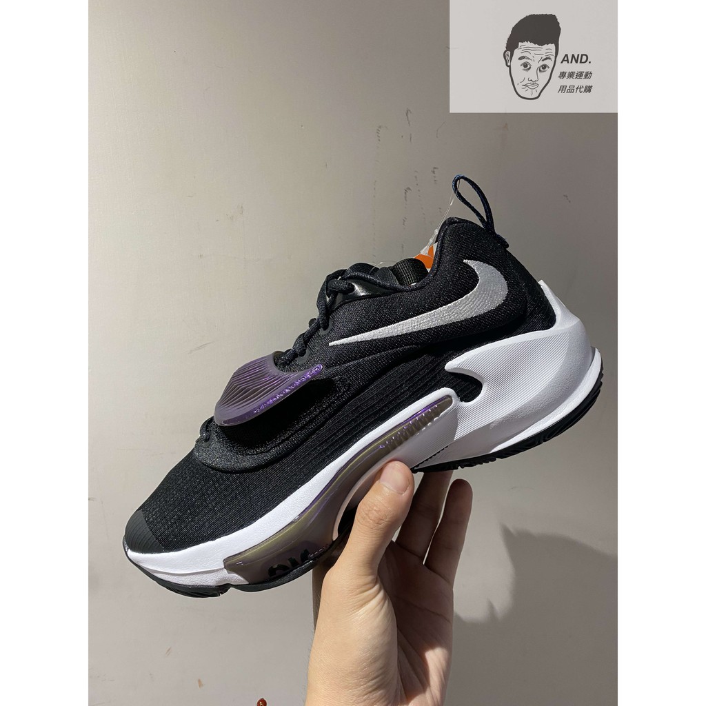 【AND.】NIKE ZOOM FREAK 3 EP 黑白紫 籃球鞋 字母哥 三代 男女款 DA0695-001 角 【AND.】NIKE ZOOM FREAK 3 EP 黑白紫 籃球鞋 字母哥 三代 男女款 DA0695-001 角