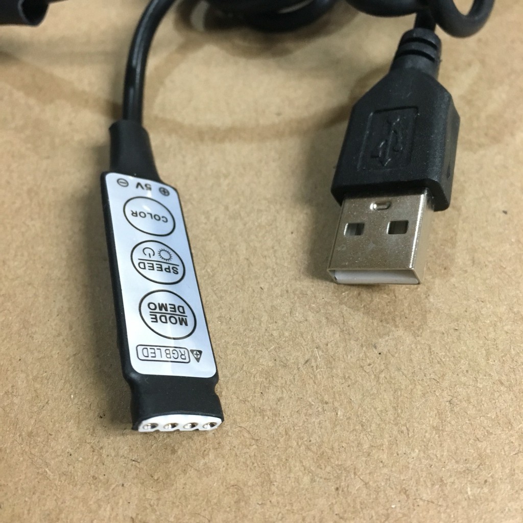 LED USB 接頭 RGB七彩燈帶 5050 控制器 LED燈帶閃光控制器