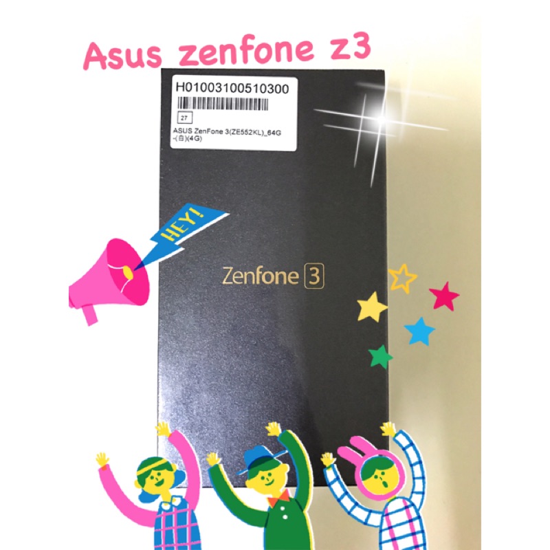 Asus zenfone3 z3 ze552kl 白色 八核心LTE雙卡
