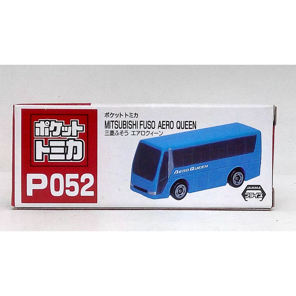 TOMY TOMICA 扭蛋車 P052 三菱 FUSO AERO QUEEN BUS 巴士 藍