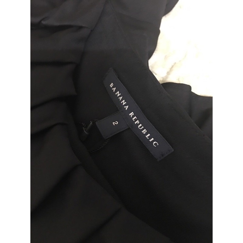美國品牌日本線Banana Republic 優雅時尚修身連衣裙 黑色小洋裝 小黑裙 小禮服 寬領口船型領