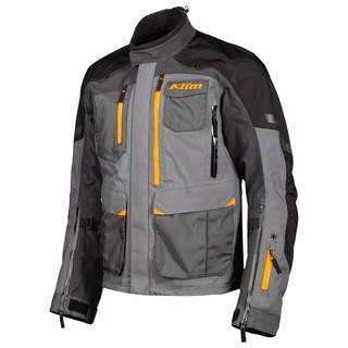 【美國KLIM】Carlsbad GORE-TEX CORDURA D3O防風防水防摔衣 灰/橘配色