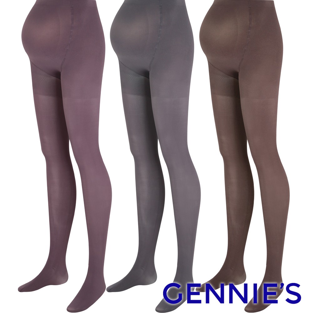 【Gennies 奇妮】孕婦專用彈性秋冬褲襪(GM30)