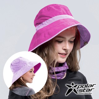 PolarStar 抗UV雙面遮陽帽 女『紅紫』P16510