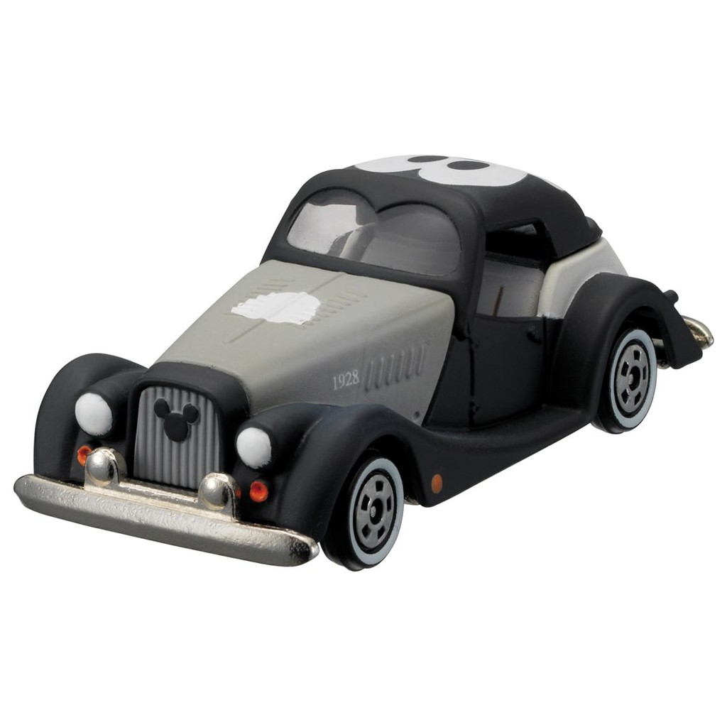 ★【TOMICA】多美小汽車  迪士尼系列  迪士尼蒸氣船老爺車 (黑白復刻版) _ DS96756