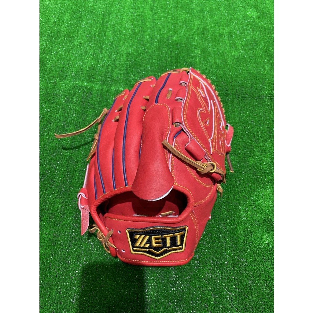 ZETT SPECIAL ORDER 訂製款棒壘球手套硬式小牛皮特價Z22系列12吋紅投手
