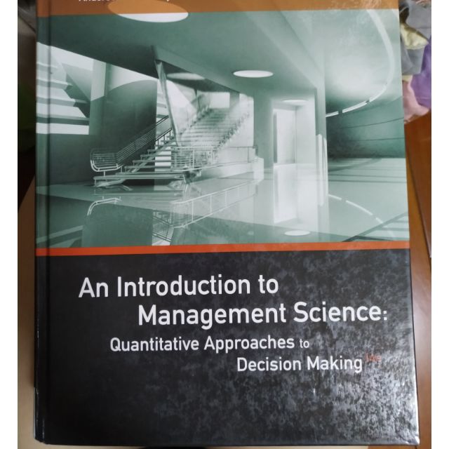An introduction to management science 14e 作業研究 彰師大企管系用書