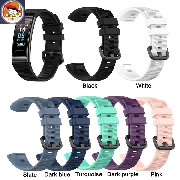 適用於華為 Band 3 Pro 智能錶帶手錶軟矽膠腕帶手鍊錶帶