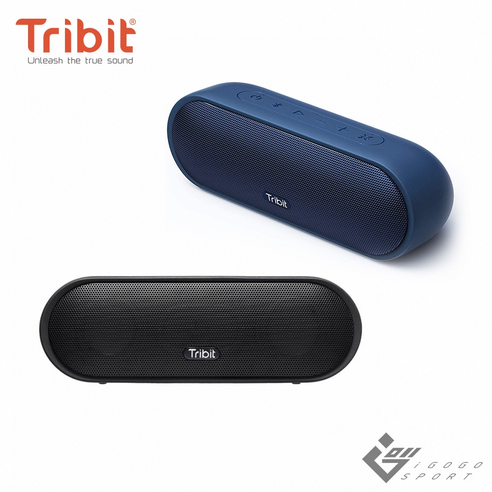 Tribit MaxSound Plus 藍牙喇叭｜24W強勁音效｜IPX7防水｜20小時續航｜黑色/藍色