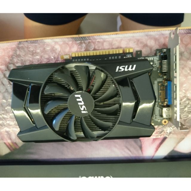 Msi GTX750Ti OC版(DDR5-2G)(免插電）沒玩過遊戲只當開機卡