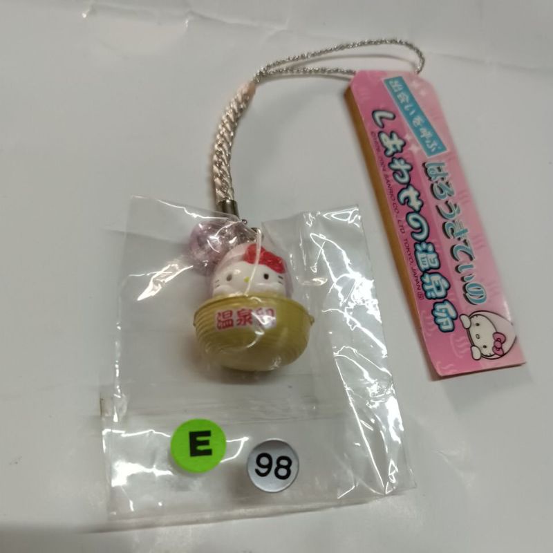 Hello Kitty吊飾日本溫泉限定（E銀色98號）13-5