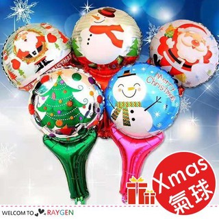 聖誕節 耶誕節裝飾造型手持棒 鋁膜氣球 配件