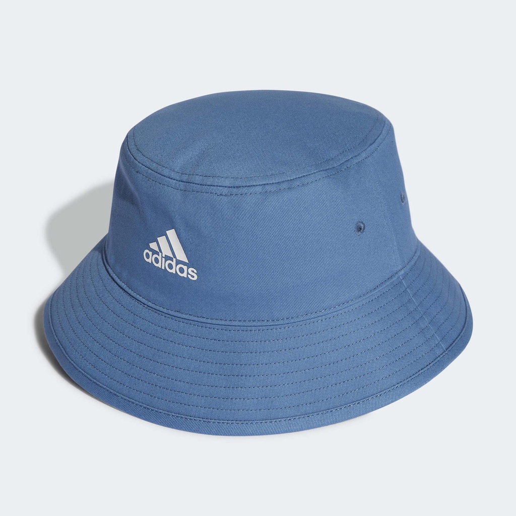 adidas  男女款帽子 漁夫帽 休閒-藍色- HE4961
