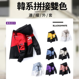 紫色星球 臺灣現貨外套 內有加絨可選 外套 夾克 連帽外套 厚外套【F601】男女皆可穿 防風外套 運動外套 M-4XL