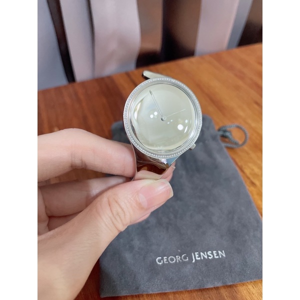 正品台灣公司貨 出清 朵蘭手鐲錶 GEORG JENSEN 經典款 手錶 帶鑽 稀有 限量