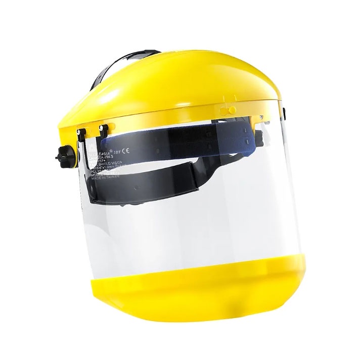 藍鷹牌 B-1黃色頭盔+FC73安全面罩+C3下巴蓋 防塵/防衝擊 1個 B-1*FC-72*C-2