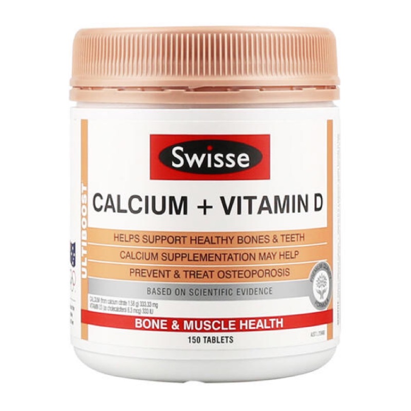 澳洲Swisse Calcium + Vitamin D 鈣片維生素D片補鈣150粒