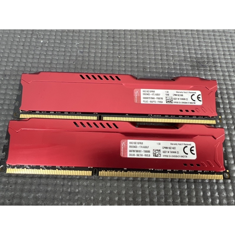 桌機 金士頓DDR3 1866 (8G*2) 16G記憶體