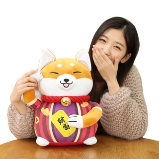部份現貨新品狗年吉祥物公仔招財狗柴犬抱枕毛絨玩具招桃花旺運公仔年會禮品公司禮品狗年吉祥物