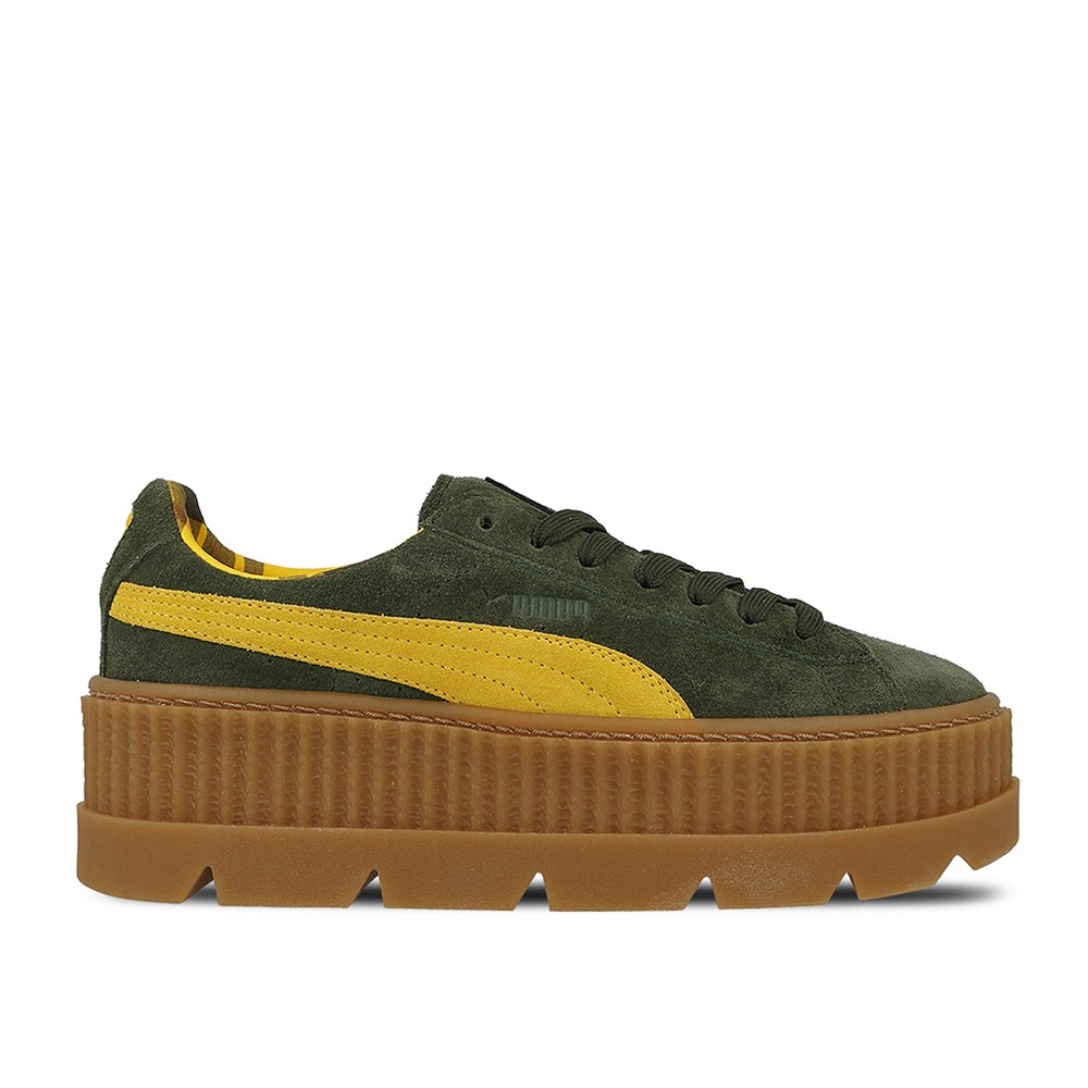 Puma W Cleated Creeper 綠 女鞋 厚底 增高 蕾哈娜 366268-01