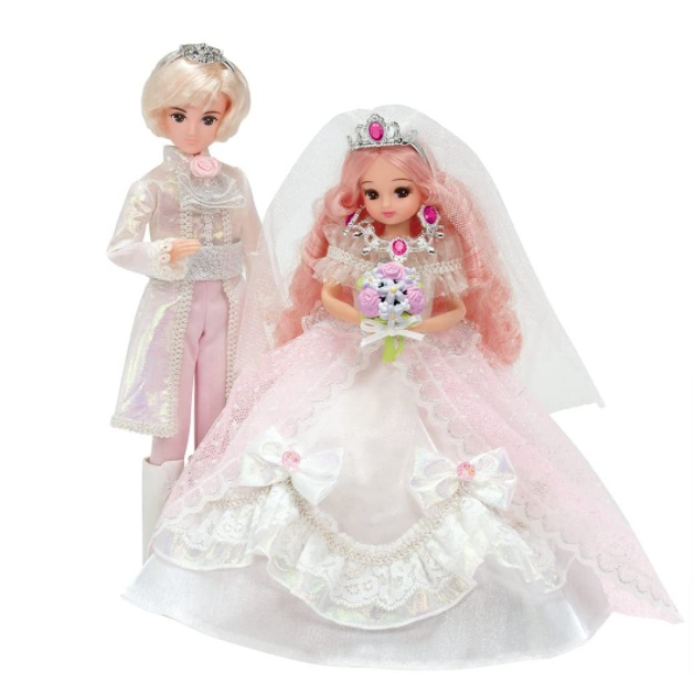 特價 莉卡 娃娃 夢想皇家婚禮 遙斗 王子 新郎 新娘 粉色 licca 娃娃