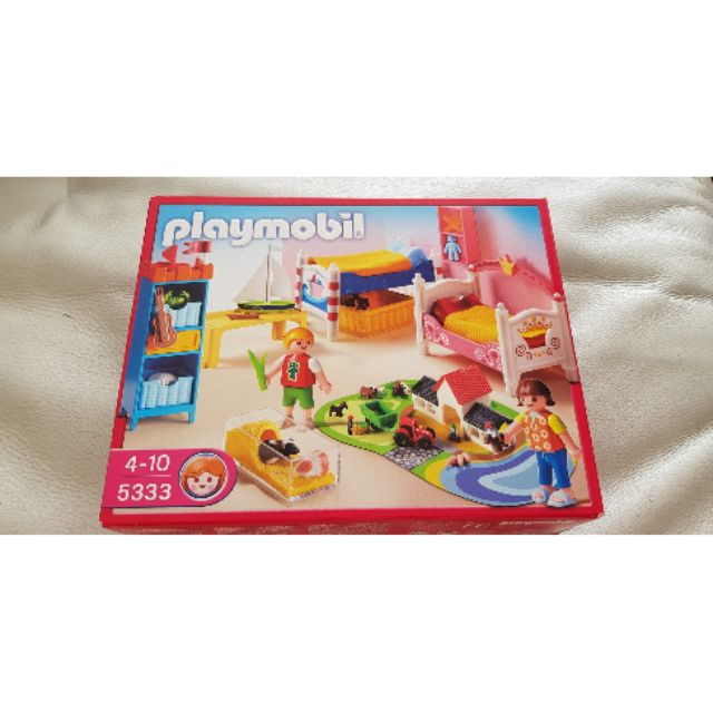 Playmobil 5333 摩比 絕版 稀有 小孩 兒童房 城堡  micro 4334 迷你 農場 動物 床 房間