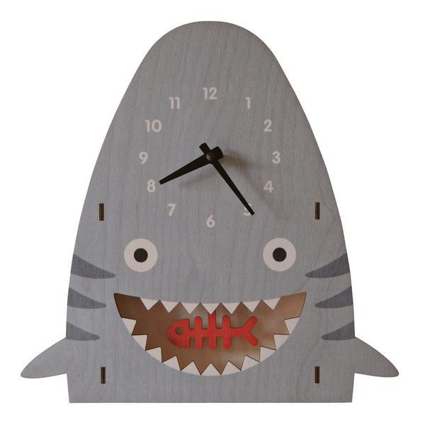 (免運) 美國 Modern Moose 鯊魚 3D立體掛鐘 時鐘 擺鐘