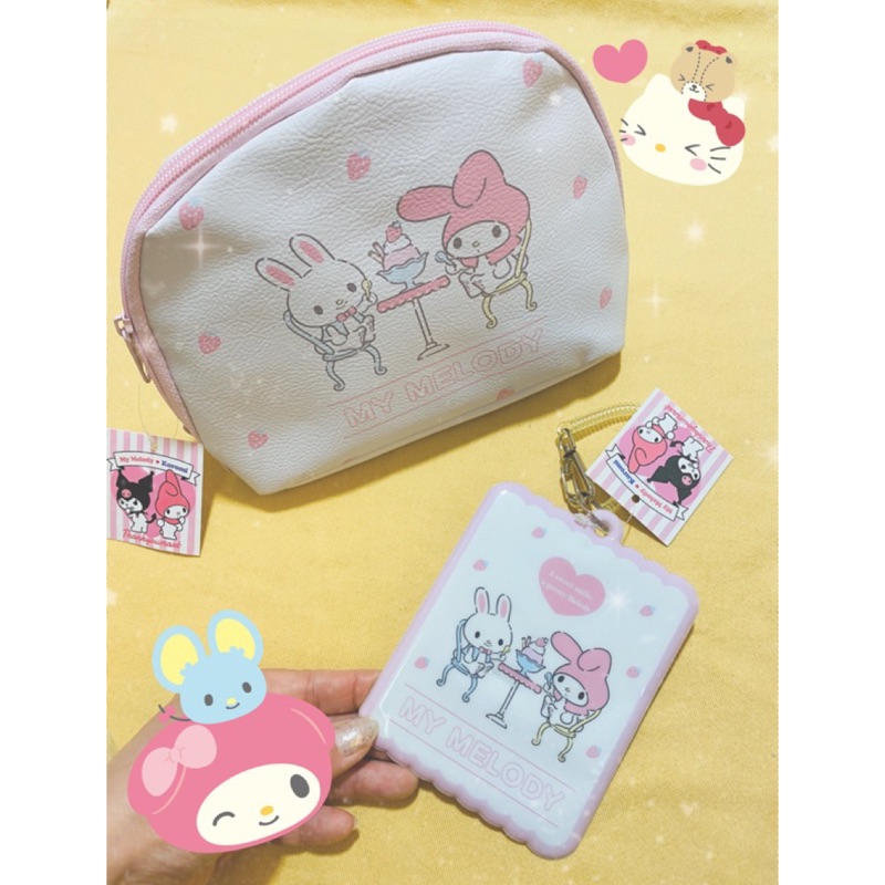 現貨❤️日本帶回～Hello Kitty 美樂蒂～伸縮 票卡套～KT證件套 悠遊卡套 卡夾～酷洛米 化妝包 萬用包