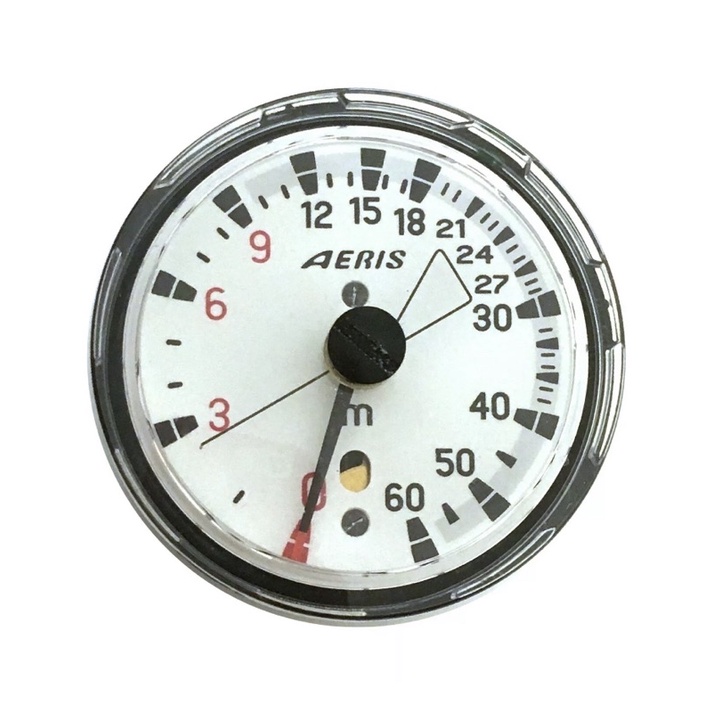 Aeris METRIC 潛水深度表 坎入式 三用錶橡膠殼內