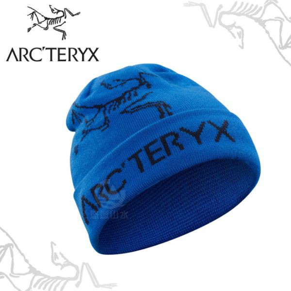 ARC'TERYX 始祖鳥 ROLLING WORD TOQUE  Logo 雙面針織毛帽《參宿藍/翠鳥藍》/