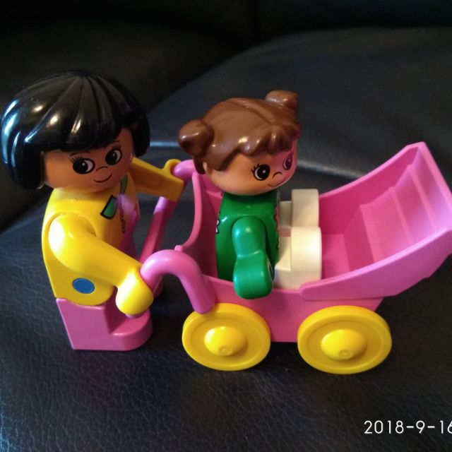 [二手] 樂高 得寶 LEGO DUPLO  媽媽小孩與推車