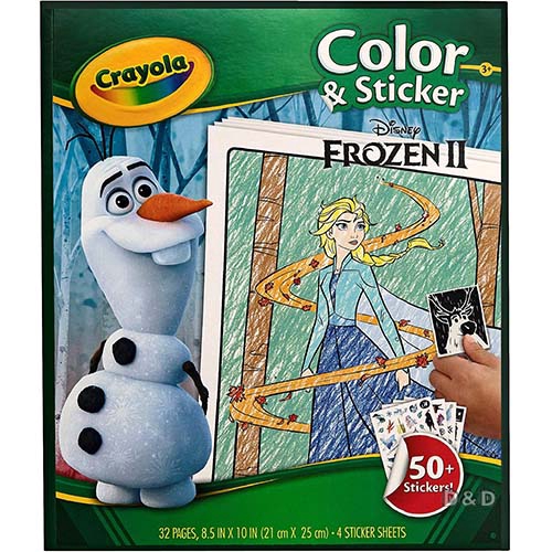 Disney 迪士尼 - Crayola 冰雪奇緣2貼紙著色本