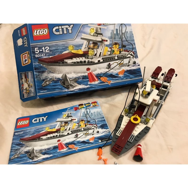 樂高 Lego City 60147 漁船 已拼附盒說明書