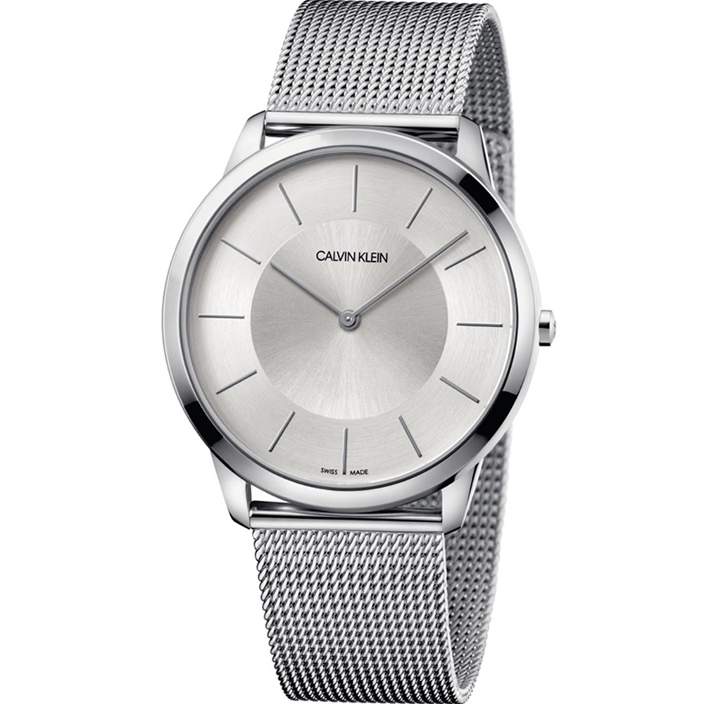 Calvin Klein CK 男 Minimal系列經典款極簡米蘭帶腕錶(K3M2T126)