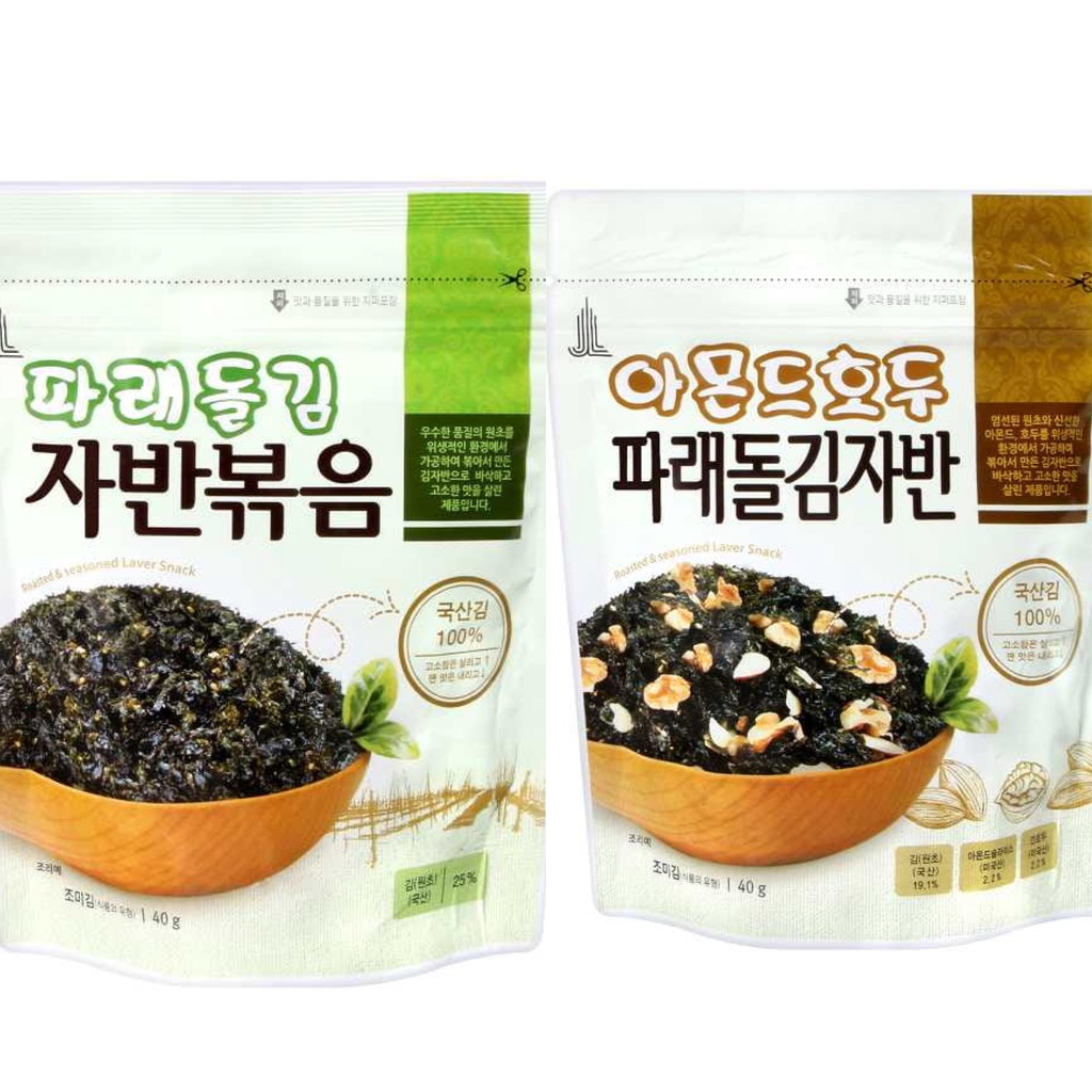 現貨 韓國 海苔酥 海苔 拌飯 泡麵 飯糰 杏仁核桃海苔酥(40g) 原味 (40g)