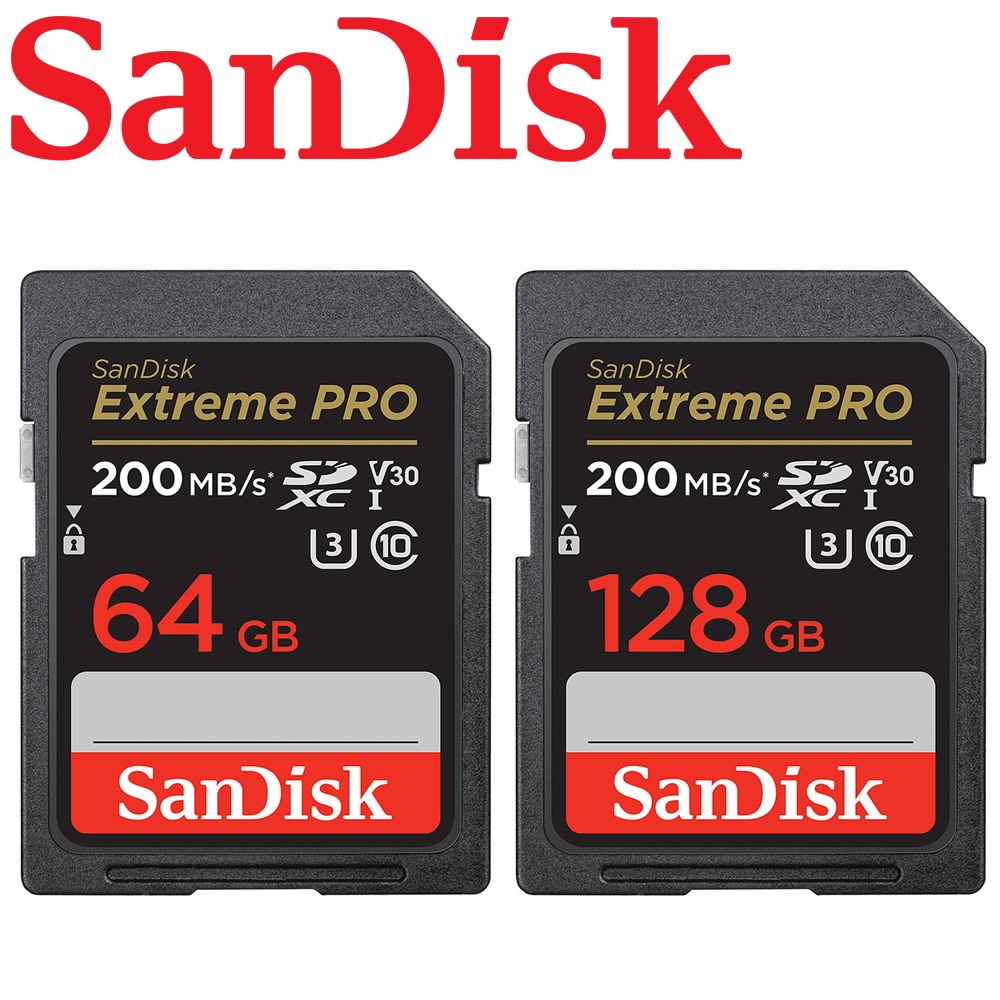 200MB公司貨 SanDisk 128GB 64GB Extreme PRO SD SDXC 記憶卡 64G 128G