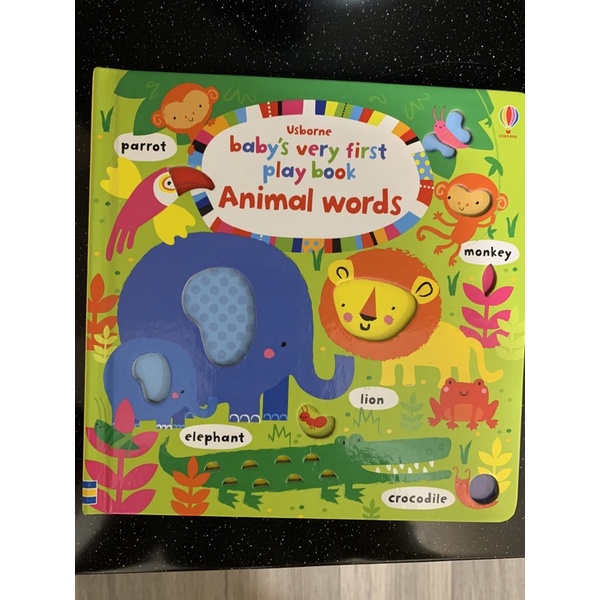 Usborne寶寶的第一本遊戲書Animal words
